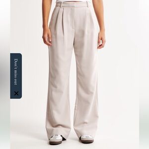 Curve Love Abercrombie & Fitch Sloane Tailored Wide Leg Pant